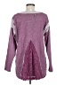 Soft Surroundings 100% Cotton Color Block Purple Pink Pullover Sweater Size M - photo 2