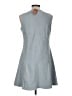 Lyssé Solid Gray Casual Dress Size M - photo 2