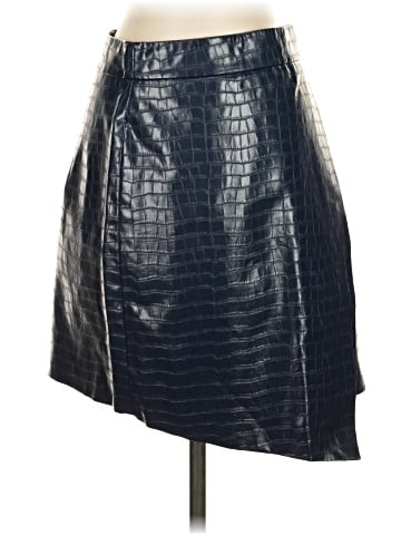 Porridge Faux Leather Skirt (view 1)
