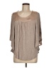Miss Chievous Tan 3/4 Sleeve Blouse Size M - photo 1