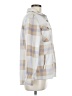 Sage Collective 100% Polyester Plaid Ivory Jacket Size M - photo 4