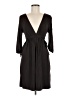 Basics Solid Black Casual Dress Size M - photo 1