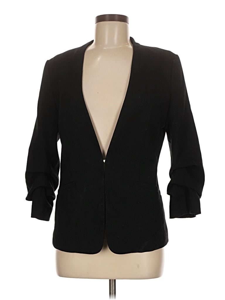 Pre-owned H&m Blazer Jacket In Black