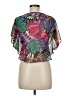 Fresh Brewed 100% Polyester Purple Short Sleeve Blouse Size M - photo 2