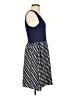 Fei 100% Spandex Chevron-herringbone Blue Casual Dress Size S - photo 4