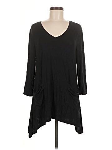 LOGO by Lori Goldstein 3/4 Sleeve Top (view 1)