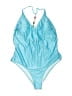 Unbranded Polka Dots Blue One Piece Swimsuit Size XL - photo 1