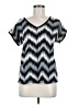 Maurices Chevron-herringbone Silver Short Sleeve T-Shirt Size M (estimated) - photo 1