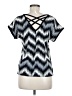 Maurices Chevron-herringbone Silver Short Sleeve T-Shirt Size M (estimated) - photo 2