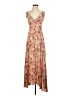 Lulus 100% Rayon Floral Tan Casual Dress Size XS - photo 1