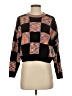 Steve Madden Checkered-gingham Black Pullover Sweater Size S (estimated) - photo 1