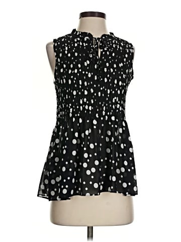 Rose + Olive Sleeveless Blouse (view 1)
