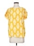 41Hawthorn 100% Polyester Yellow Short Sleeve Blouse Size S - photo 1
