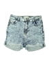 Bershka Blue Denim Shorts Size 6 - photo 1
