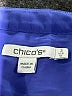 Chico's 100% Polyester Blue 3/4 Sleeve Blouse Size Lg (2) - photo 7