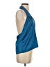 Superdown 100% Polyester Blue Sleeveless Blouse Size S - photo 4