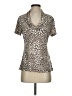 Covington Animal Print Tan Short Sleeve T-Shirt Size S - photo 1