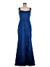 Xscape Solid Blue Cocktail Dress Size 6 - photo 1