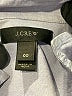 J.Crew 100% Cotton Chevron-herringbone Blue Long Sleeve Button-Down Shirt Size 00 - photo 7