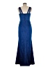 Xscape Solid Blue Cocktail Dress Size 6 - photo 2