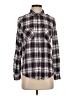 Lucky Brand Plaid Silver Long Sleeve Button-Down Shirt Size S - photo 1