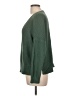 Lucky Brand Solid Green Pullover Sweater Size L - photo 5