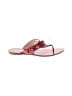 Prada Red Leather thong Sandals Size EU 38 - photo 1