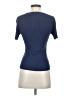 August Silk Blue Short Sleeve Turtleneck Size S - photo 2