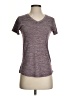Avia Tweed Burgundy Active T-Shirt Size XS - photo 1