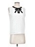 CeCe 100% Polyester White Sleeveless Blouse Size S - photo 1