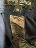David Lerner Blue Black Leggings Size M - photo 8