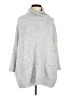 Ann Taylor LOFT Silver Gray Turtleneck Sweater Size M - photo 1