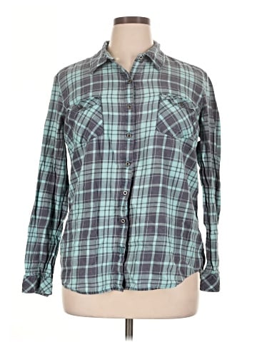 Natural Reflections Long Sleeve Button-Down Shirt (view 1)