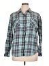 Natural Reflections 100% Cotton Plaid Teal Long Sleeve Button-Down Shirt Size XL - photo 1