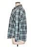Natural Reflections 100% Cotton Plaid Teal Long Sleeve Button-Down Shirt Size XL - photo 5