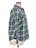 Natural Reflections 100% Cotton Plaid Teal Long Sleeve Button-Down Shirt Size XL - photo 4