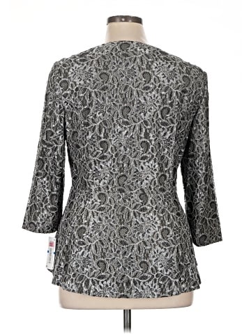 Alex Evenings 3/4 Sleeve Blouse (view 2)