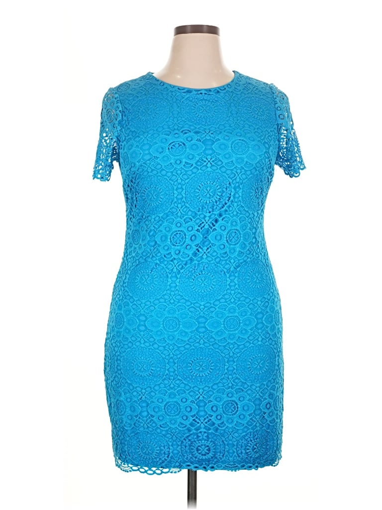 Pre-owned Laundry By Shelli Segal Cocktail Dress In Blue