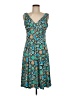 Evan Picone Print Teal Casual Dress Size 6 - photo 1