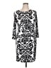 INC International Concepts Print Silver White Cocktail Dress Size XL - photo 1