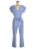 Express Solid Blue Jumpsuit Size M - photo 1