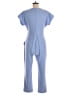 Express Solid Blue Jumpsuit Size M - photo 2