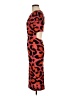 Dex Animal Print Orange Cocktail Dress Size M - photo 5