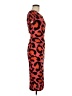 Dex Animal Print Orange Cocktail Dress Size M - photo 4