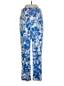 Zara 100% Cotton Paisley Blue Casual Pants Size 4 - photo 1