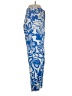 Zara 100% Cotton Paisley Blue Casual Pants Size 4 - photo 4