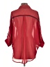 Cotton Express 100% Polyester Red 3/4 Sleeve Blouse Size L - photo 2