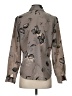 Tess 100% Polyester Print Gray Long Sleeve Blouse Size S - photo 2