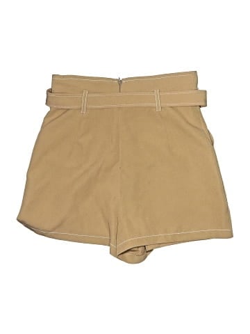 Topshop Khaki Shorts (view 2)