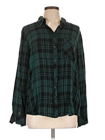 Cosmic Blue Love Long Sleeve Blouse (view 1)
